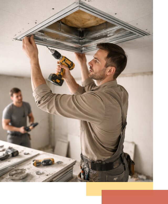 Монтаж люка в потолок из ГКЛ в Новом Уренгое