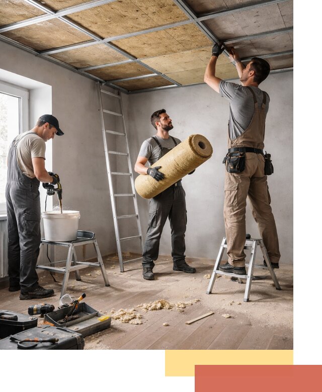 Шумоизоляция потолка в Новом Уренгое: профессиональный монтаж и отделка